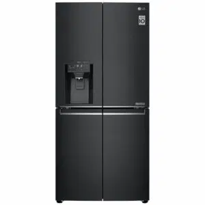 LG 570L Slim French Door Fridge with Non-Plumbed Ice & Water Dispenser in Matte Black Finish GF-L570MBNL