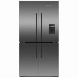 Fisher & Paykel 538L Quad Door Refrigerator - Black Stainless Steel RF605QDUVB1