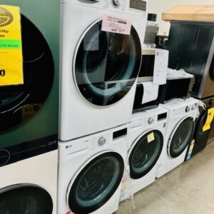 LG Series 5 10kg Front Load Washing Machine WV5-1410W & LG 9kg Heat Pump Dryer (9 Star Energy Rating) DVH9-09W PAIR