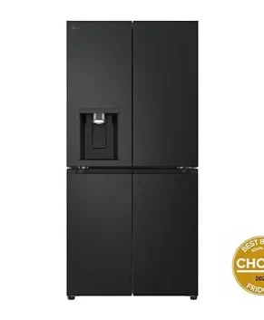 506L Slim French Door Fridge with Non-Plumbed Ice & Water Dispenser GF-LN500MBL