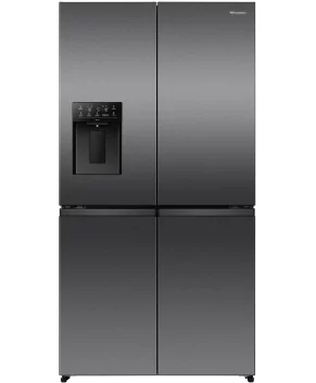 Hisense 640L PureFlex French Door Fridge HRCD640TBW - Dark Stainless Steel