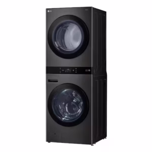 LG 19/10kg AI WashTower Stacked Washer Dryer - Black Steel WWT-1910B