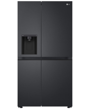 LG 635L Side by Side Fridge with Ice & Water Matte Black GS-L600MBL