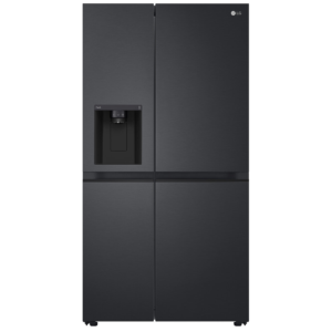 LG 635L Side by Side Fridge with Ice & Water Matte Black GS-L635MBL