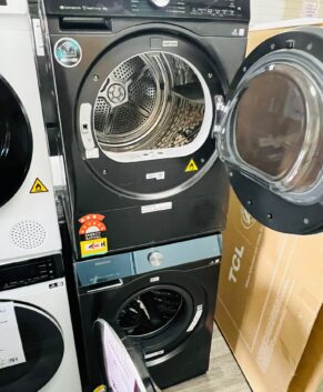 Pair Hisense 12KG Front Load Washing Machine and 9KG heat pump dryer