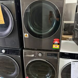 Matching Pair LG 12kg Series 9 Front Load Washing Machine WV9-1412B & LG 9kg Series 9 Heat Pump Dryer DVH9-09B
