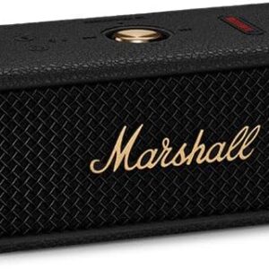 Marshall Emberton III Portable Bluetooth Speaker, Black/Brass